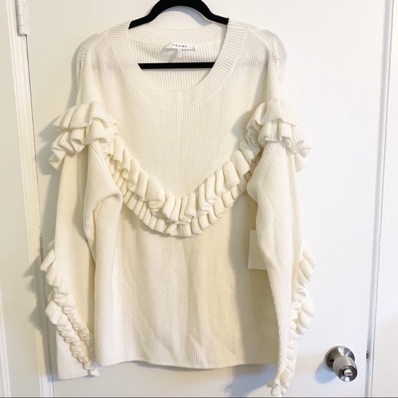 NWT Frame Ruffle Dolman Sweater - Picture 7 of 8